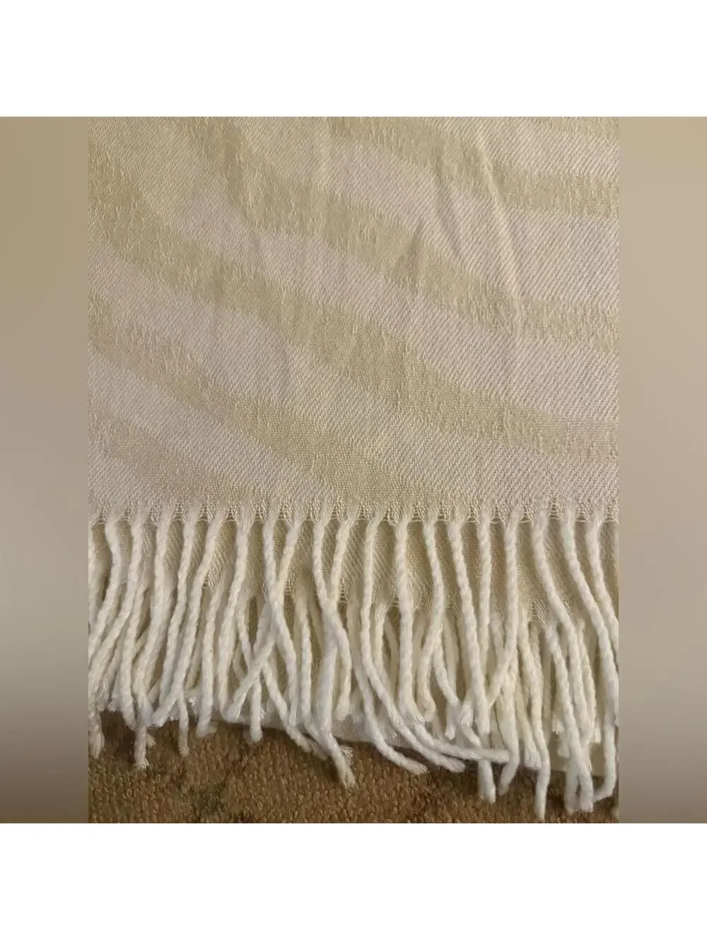 Thula Tula African Zebra Blanket Ivory NWOT